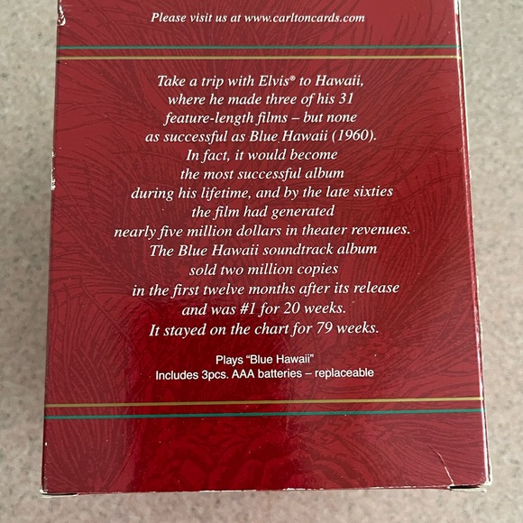 Elvis Hallmark Ornament 2002 - Picture 2 of 10